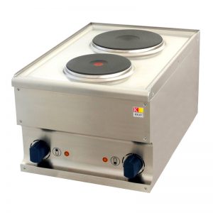 Električni štednjak s 2 ploče 400x600x310mm